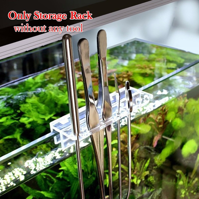Aquarium Fish To Buy - 水族館の植物ツールホルダー,新しい1ピース,ピンセット用のアクリル収納ブラケット,スクレーパー,水槽洗浄ツールホルダー