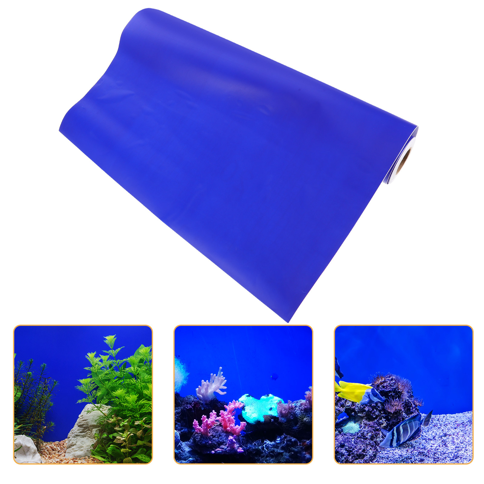 Aquarium Fish Wallpaper - 水槽用背景紙 PVC製 自己粘着壁紙 魚タンク用ステッカー デコレーション背景装飾 鮮やかな色