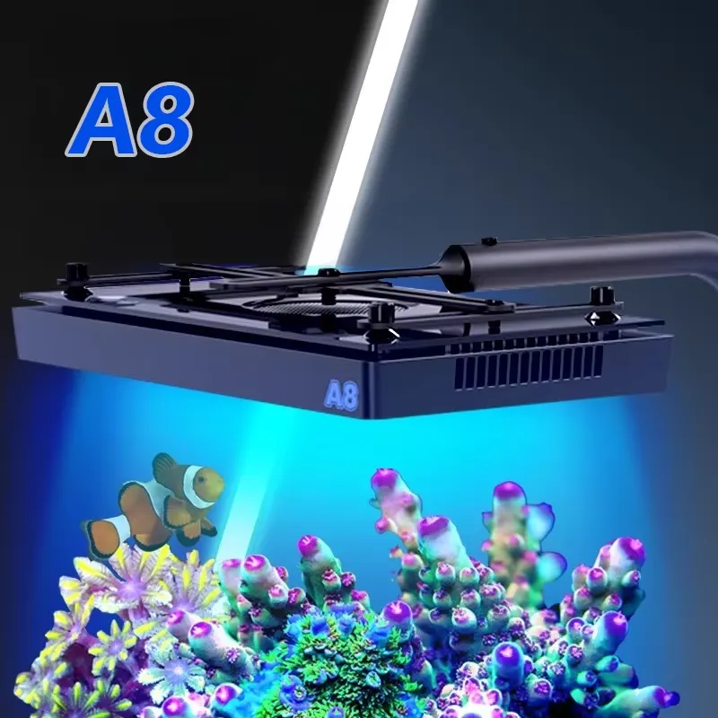 Aquarium Fish Light - A8SE II Max Blue 240W WiFiアプリ制御可能