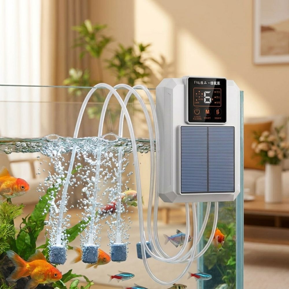 超静音ソーラー酸素ポンプ 大容量 USB充電式 釣り用酸素ポ - Air Pump Silent のレビューと価格
