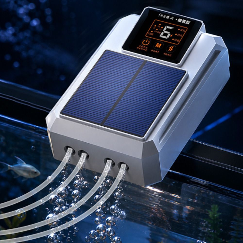 超静音ソーラー酸素ポンプ 大容量 USB充電式 釣り用酸素ポ - Air Pump Silent のレビューと価格