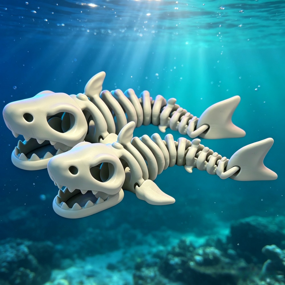サメの骨格水槽装飾品、可動式オーナメント、爬虫類、魚タンクの - Aquarium Fish To Buy のレビューと価格