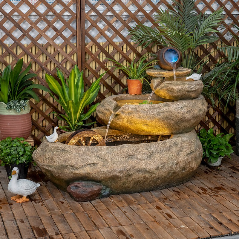 屋外バルコニー魚池中庭噴水景観循環水水槽完成水景装飾 - Aquarium Fish In Pond のレビューと価格