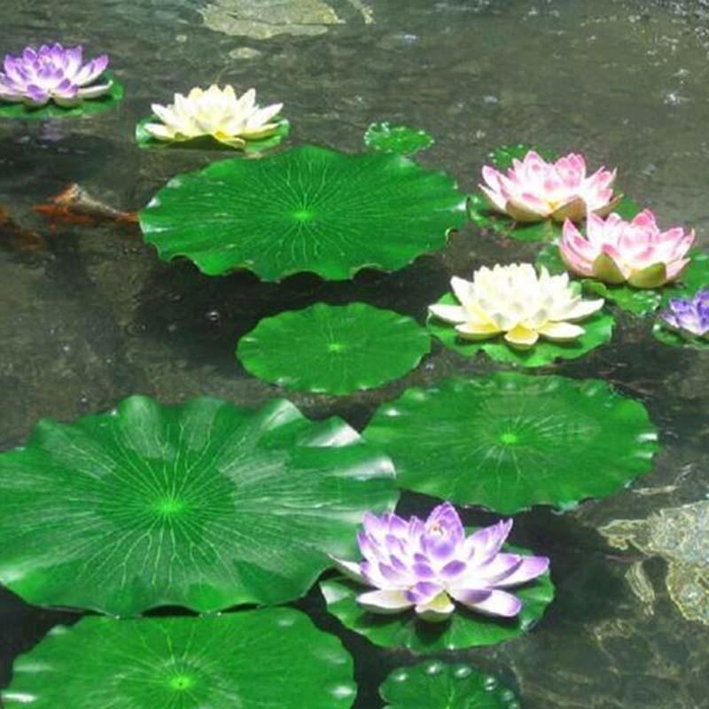2026年人工水蓮蓮の葉花なし池飾り水槽用浮き蓮の葉庭の魚タ - Aquarium Fish In Pond のレビューと価格