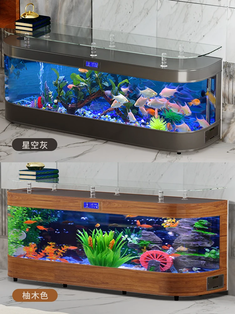テレビキャビネットガラス水槽スマートアクアリウムリビングルー - Aquarium Fish Delivery のレビューと価格