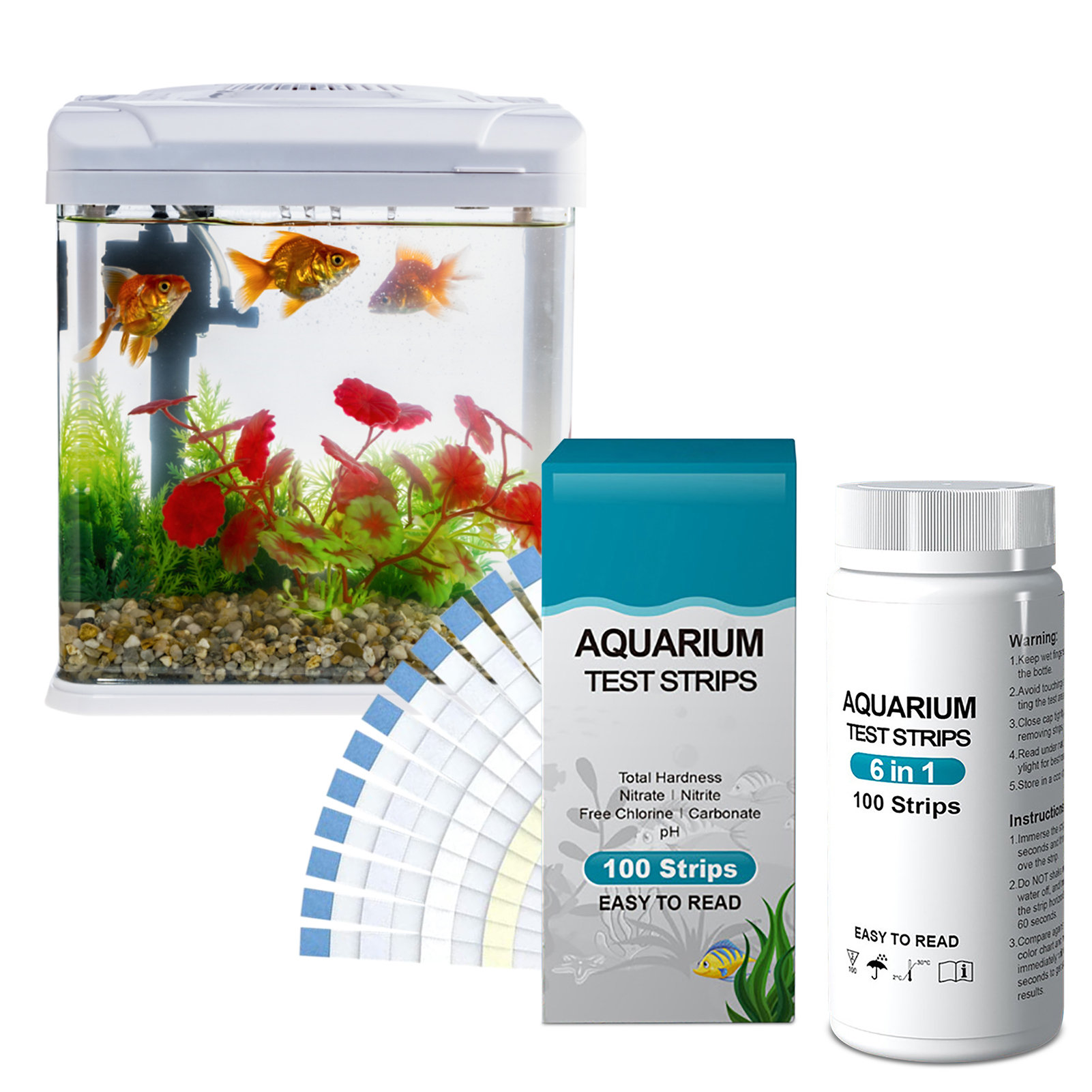 テストライトストリップ,100ユニット,6 in 1,水槽, - Aquarium Fish In Pond のレビューと価格