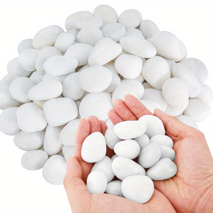 200/400g ホワイト高研磨天然玉石 2-3cm 中庭景 - Aquarium Fish To Buy のレビューと価格