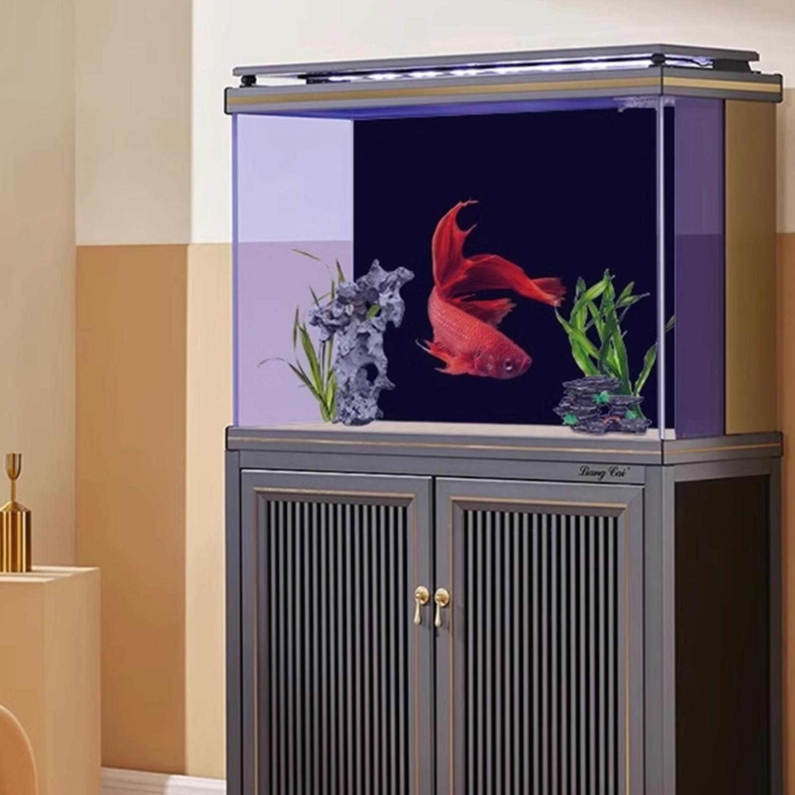 水槽背景 静電気吸着式 ブラック水槽背景幕 水槽ポスター 水 - Aquarium Fish Wallpaper のレビューと価格