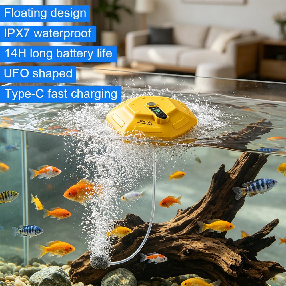 ポータブルフローティングフィッシュタンク酸素ポンプ、3000 - Aquarium Fish To Buy のレビューと価格