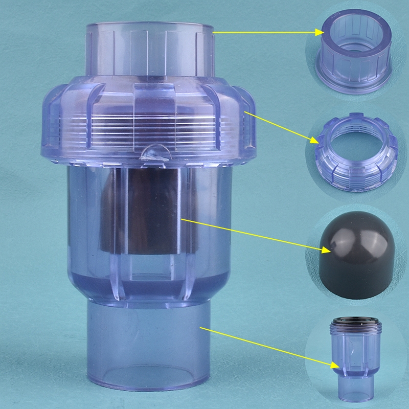 UpVC片球チェックバルブ、水族館魚タンク、水道管アダプター - Aquarium Fish Delivery のレビューと価格